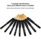 9 Pieces Crochet Hook Set 2.0mm - 6.0mm Knitting & Crochet Supplies with Ergonomic Handle Crochet Hooks Kit for Arthritic Hands Sweater Sewing Thread Black Handle Craft Accessories Knitting Tools